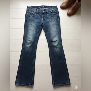 👖Vintage GUESS Premium Daredevil Bootcut Jeans - Size 31 Stretch - Dark Wash